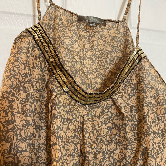 Silk and sequin top - Picture 2 of 6